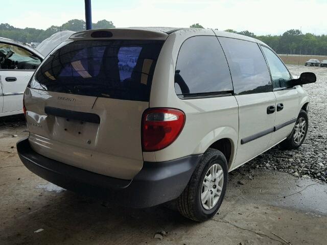 1D4GP25B75B276156 - 2005 DODGE CARAVAN SE WHITE photo 4