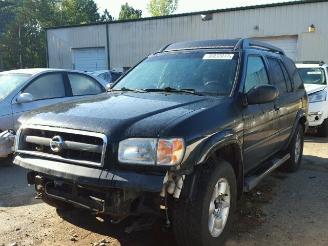 JN8DR09Y02W745884 - 2002 NISSAN PATHFINDER BLACK photo 2