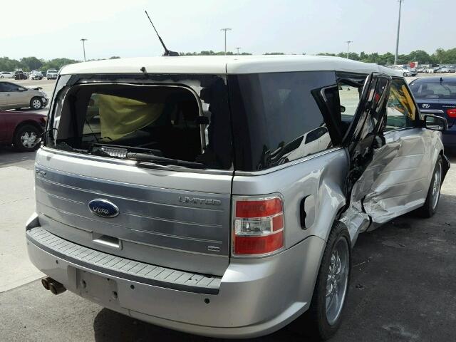 2FMHK6DC7ABD00148 - 2010 FORD FLEX SILVER photo 4