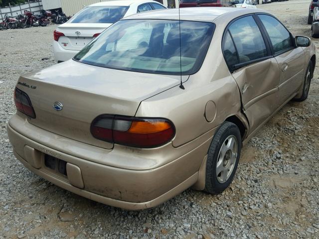 1G1NE52J916150383 - 2001 CHEVROLET MALIBU LS GOLD photo 4