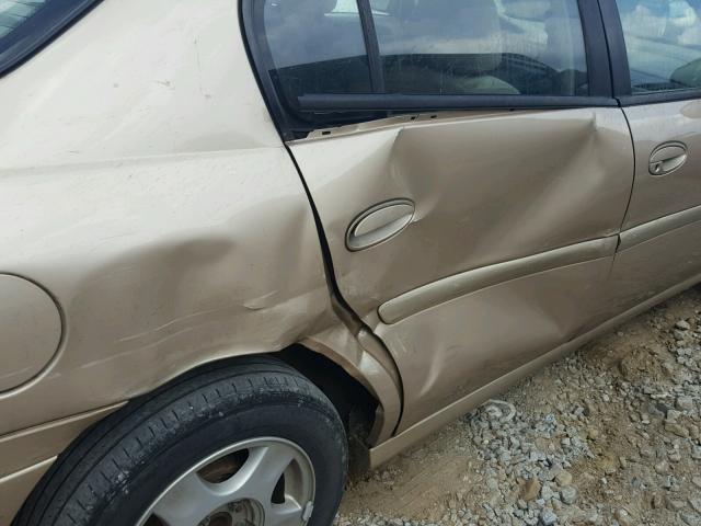 1G1NE52J916150383 - 2001 CHEVROLET MALIBU LS GOLD photo 9