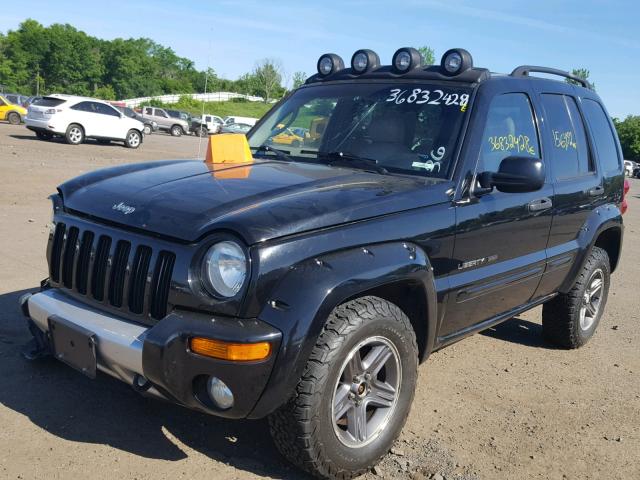 1J4GL38K73W644524 - 2003 JEEP LIBERTY RE BLACK photo 2