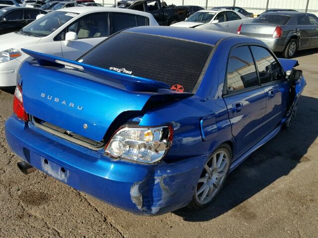 JF1GD70674L521890 - 2004 SUBARU IMPREZA WR BLUE photo 4