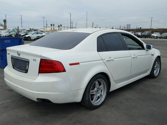 19UUA66216A043311 - 2006 ACURA 3.2TL WHITE photo 4