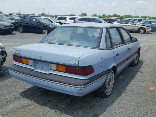 2FAPP37X0JB123298 - 1988 FORD TEMPO LX BLUE photo 4