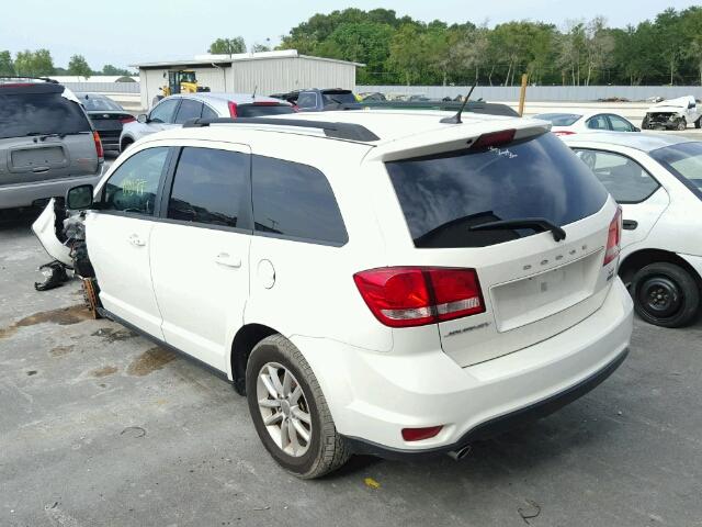 3C4PDCBG6ET296666 - 2014 DODGE JOURNEY SX WHITE photo 3