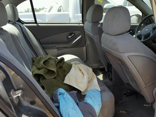 1G1ZT54865F142006 - 2005 CHEVROLET MALIBU LS Boz foto 6