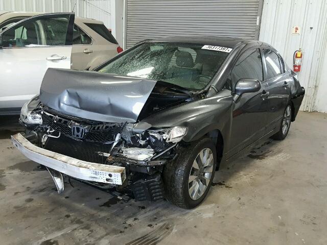 2HGFA169X9H320682 - 2009 HONDA CIVIC EXL ნაცრისფერი ფოტო 2