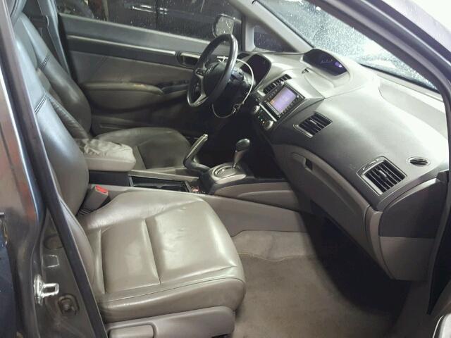2HGFA169X9H320682 - 2009 HONDA CIVIC EXL ნაცრისფერი ფოტო 5