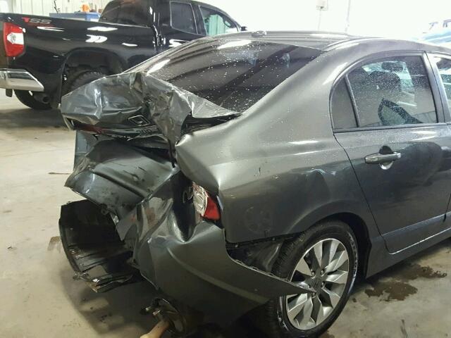 2HGFA169X9H320682 - 2009 HONDA CIVIC EXL ნაცრისფერი ფოტო 9