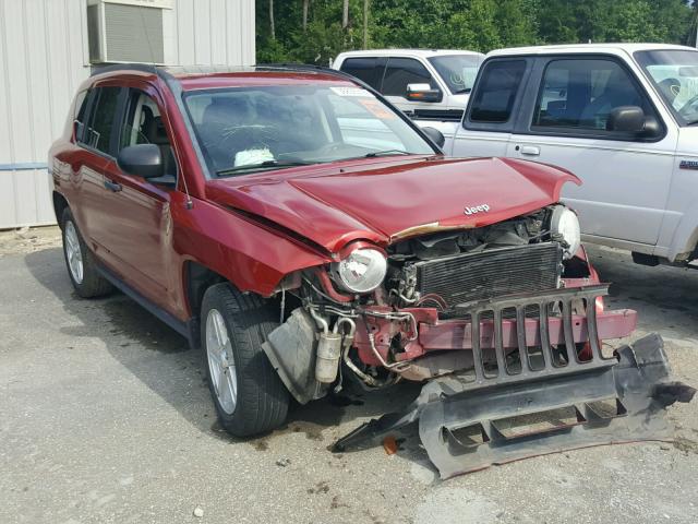 1J8FT47028D714840 - 2008 JEEP COMPASS SP RED photo 1