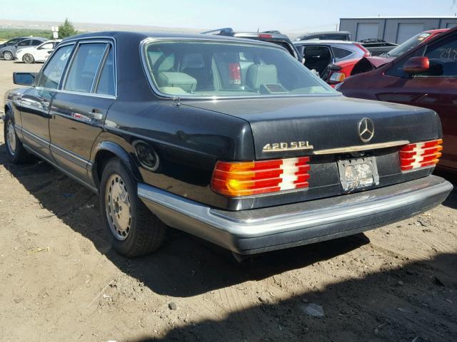 WDBCA35E5MA596771 - 1991 MERCEDES-BENZ 420 SEL BLACK photo 3