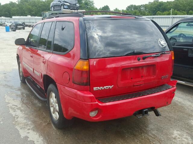 1GKDS13S722360005 - 2002 GMC ENVOY RED photo 3