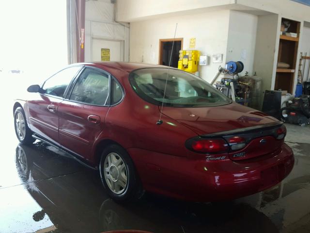 1FAFP52UXXG167461 - 1999 FORD TAURUS LX RED photo 3