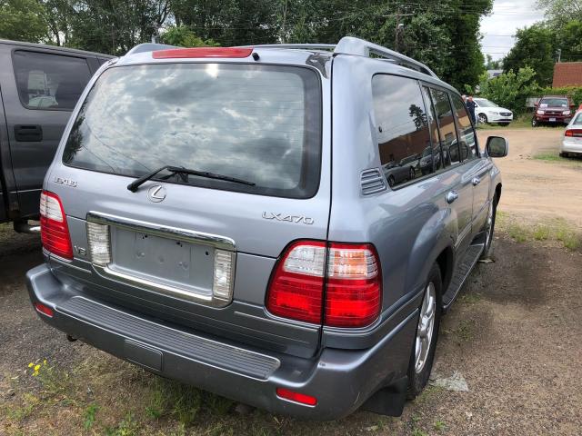 JTJHT00WX33530345 - 2003 LEXUS LX 470 GRAY photo 4