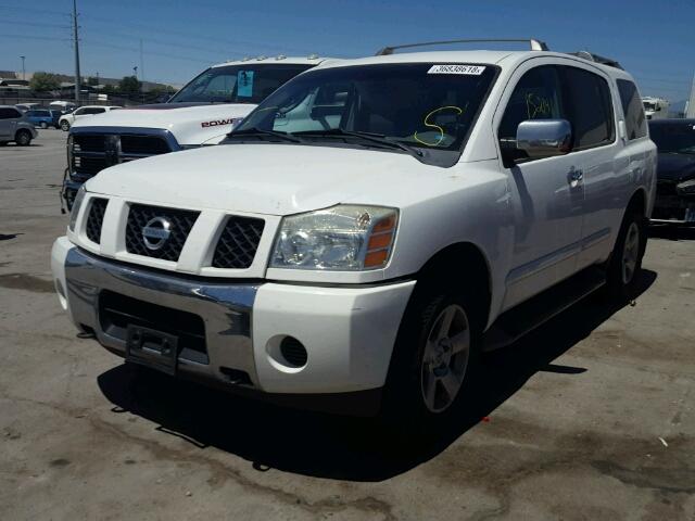 5N1AA08B14N720435 - 2004 NISSAN ARMADA SE WHITE photo 2