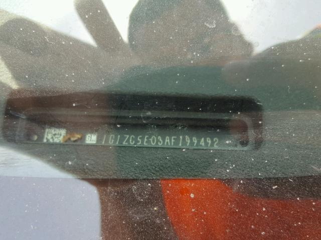 1G1ZC5E03AF199492 - 2010 CHEVROLET MALIBU 1LT GOLD photo 10