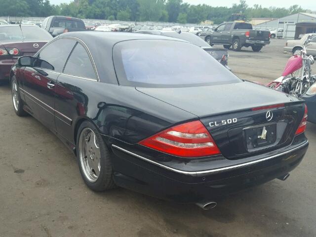 WDBPJ75J71A018219 - 2001 MERCEDES-BENZ CL 500 BLACK photo 3