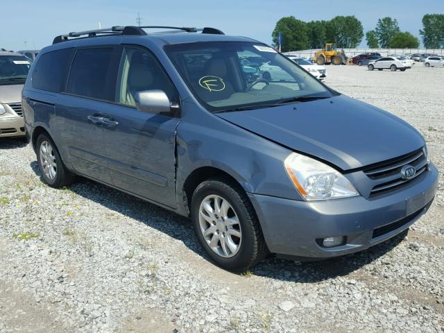 KNDMB233076158908 - 2007 KIA SEDONA EX BLUE photo 1