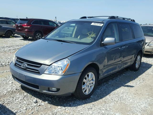 KNDMB233076158908 - 2007 KIA SEDONA EX BLUE photo 2