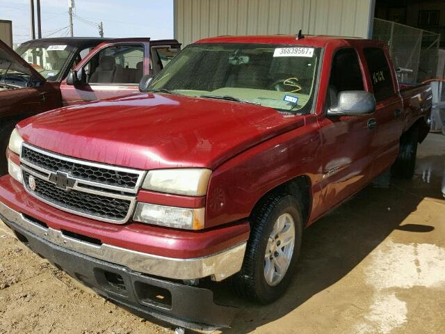 2GCEC13Z871135156 - 2007 CHEVROLET SILVERADO RED photo 2