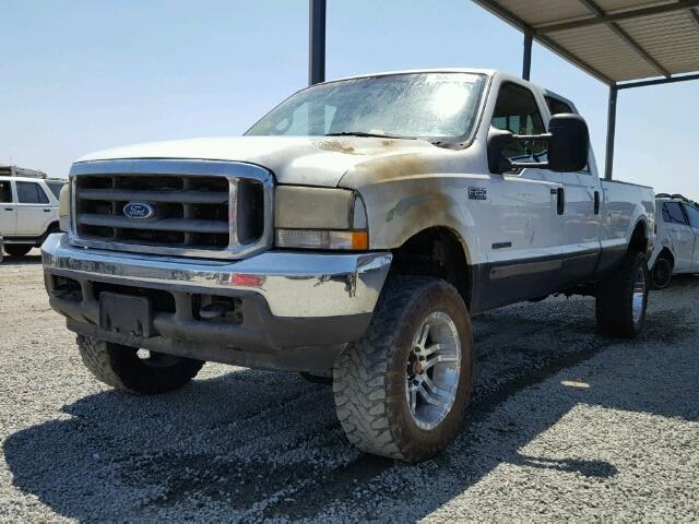 1FTNW20F12ED04934 - 2002 FORD F250 SUPER WHITE photo 2