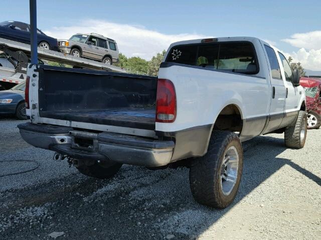 1FTNW20F12ED04934 - 2002 FORD F250 SUPER WHITE photo 4