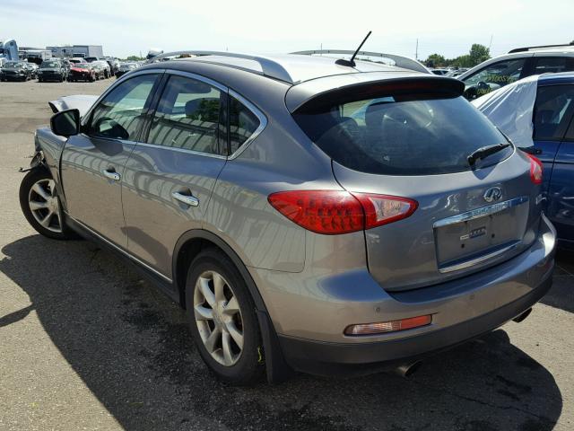 JNKAJ09FX8M362221 - 2008 INFINITI EX35 BASE GRAY photo 3