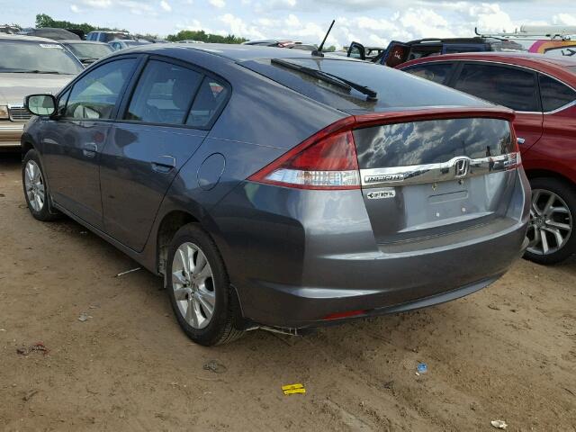 JHMZE2H72ES000971 - 2014 HONDA INSIGHT GRAY photo 3