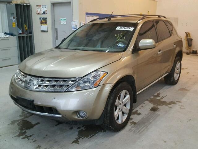 JN8AZ08T06W404340 - 2006 NISSAN MURANO SL TAN photo 2