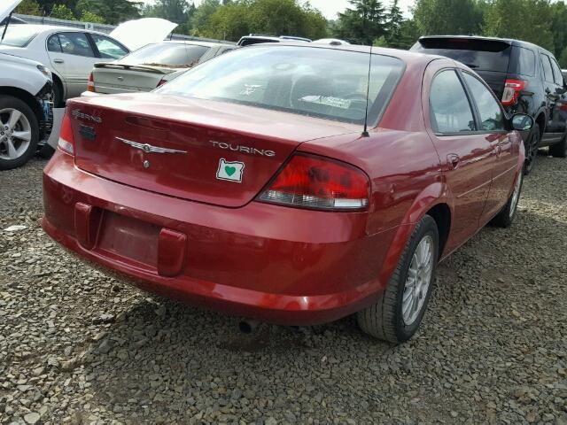 1C3EL56RX6N272524 - 2006 CHRYSLER SEBRING TO BURGUNDY photo 4