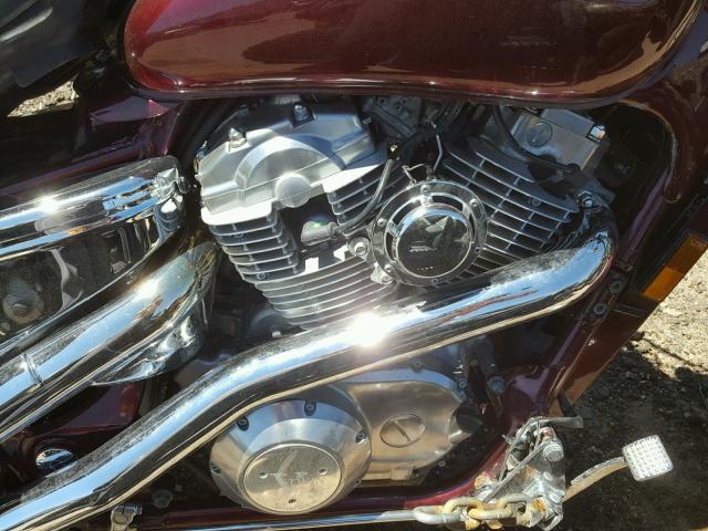 1HFSC1807KA401364 - 1989 HONDA VT1100 C MAROON photo 7