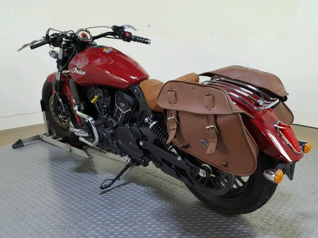 56KMSB117G3109184 - 2016 INDIAN MOTORCYCLE CO. SCOUT SIXT RED photo 6