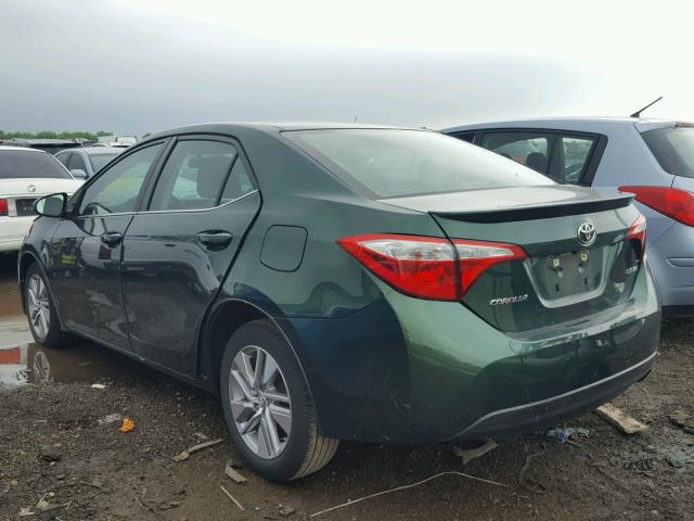 5YFBPRHE0EP090210 - 2014 TOYOTA COROLLA EC 绿色 照片 3