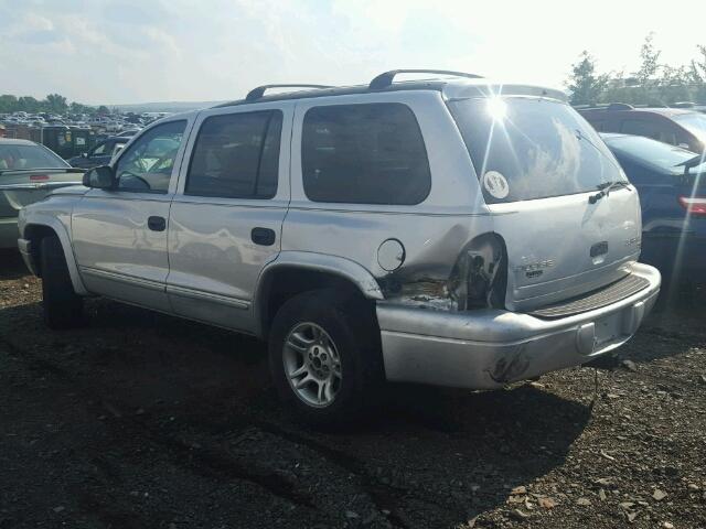 1D4HR48N63F554082 - 2003 DODGE DURANGO SL SILVER photo 3