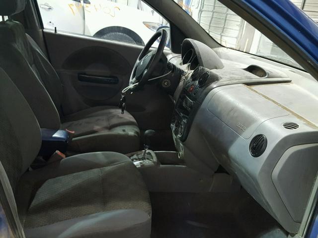 KL1TD52695B344154 - 2005 CHEVROLET AVEO BASE Mavi foto 5