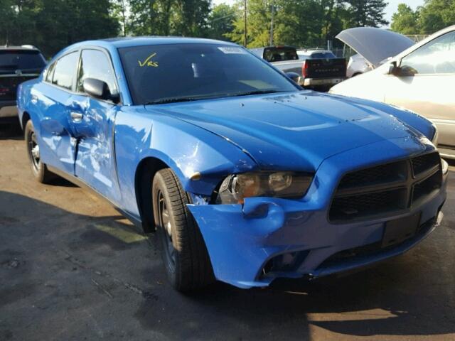 2C3CDXAT8CH232286 - 2012 DODGE CHARGER PO BLUE photo 1