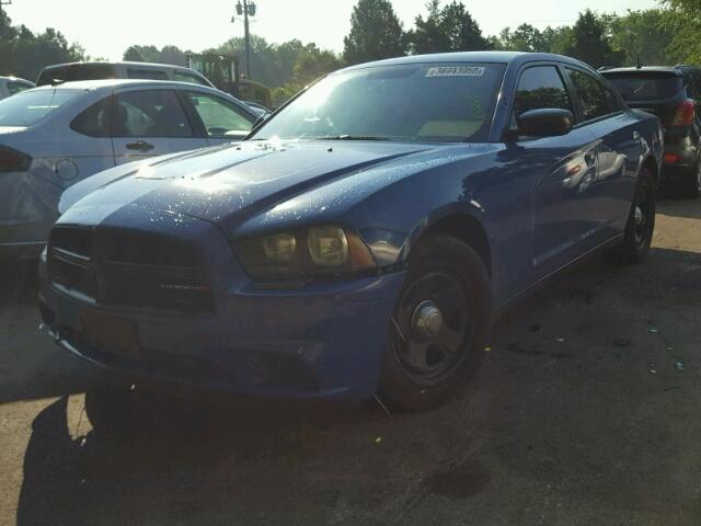 2C3CDXAT8CH232286 - 2012 DODGE CHARGER PO BLUE photo 2