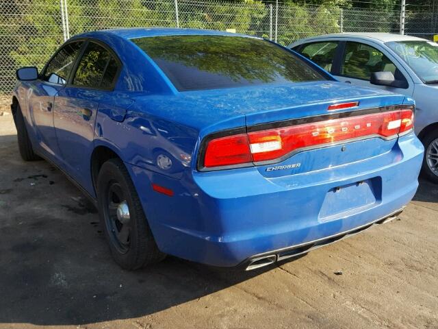 2C3CDXAT8CH232286 - 2012 DODGE CHARGER PO BLUE photo 3