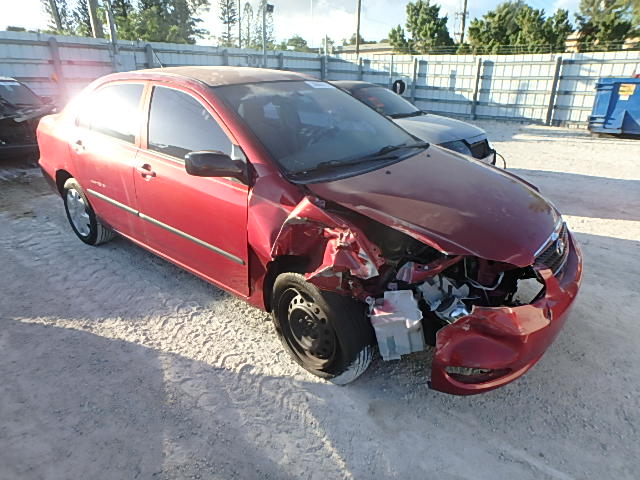 JTDBR32E352062576 - 2005 TOYOTA COROLLA CE RED photo 1