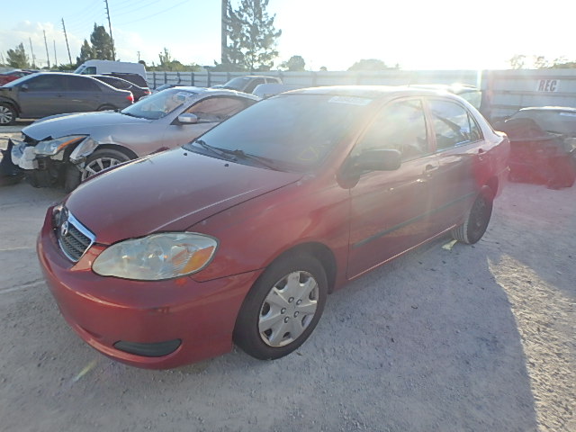 JTDBR32E352062576 - 2005 TOYOTA COROLLA CE RED photo 2