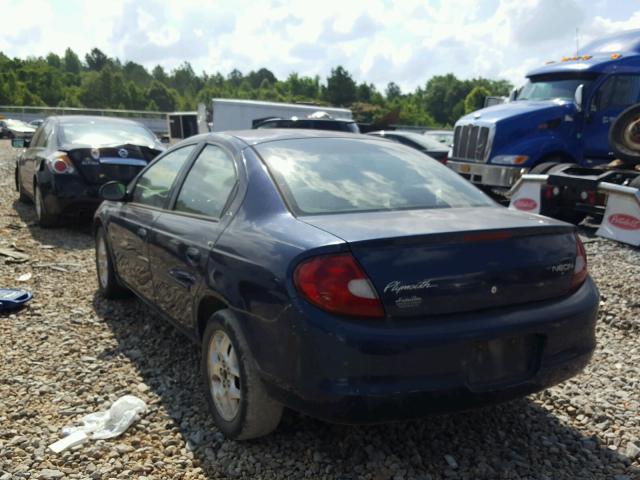 1P3AS46C11D106989 - 2001 PLYMOUTH NEON BASE 蓝色 照片 3