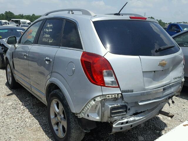 3GNAL4EK9ES522677 - 2014 CHEVROLET CAPTIVA LT SILVER photo 3