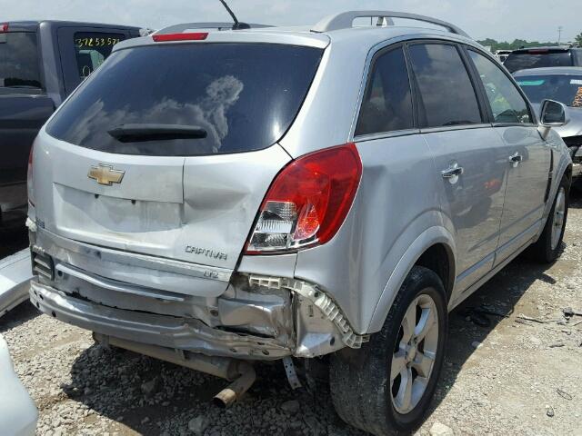 3GNAL4EK9ES522677 - 2014 CHEVROLET CAPTIVA LT SILVER photo 4