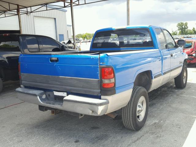 3B7HF13Y3XM555718 - 1999 DODGE RAM 1500 BLUE photo 4