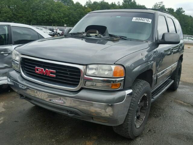 1GKEK13T61R159148 - 2001 GMC YUKON GRAY photo 2