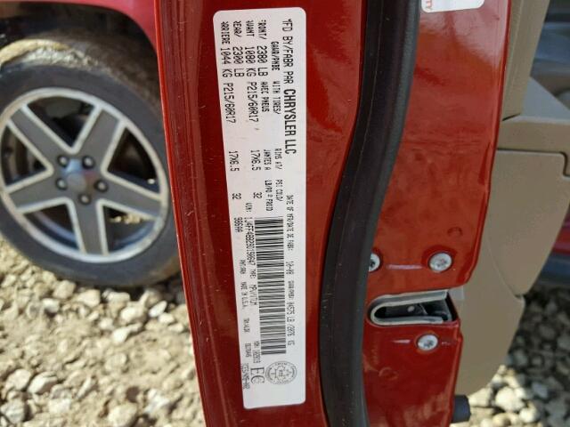 1J4FF48B29D190647 - 2009 JEEP PATRIOT LI RED photo 10