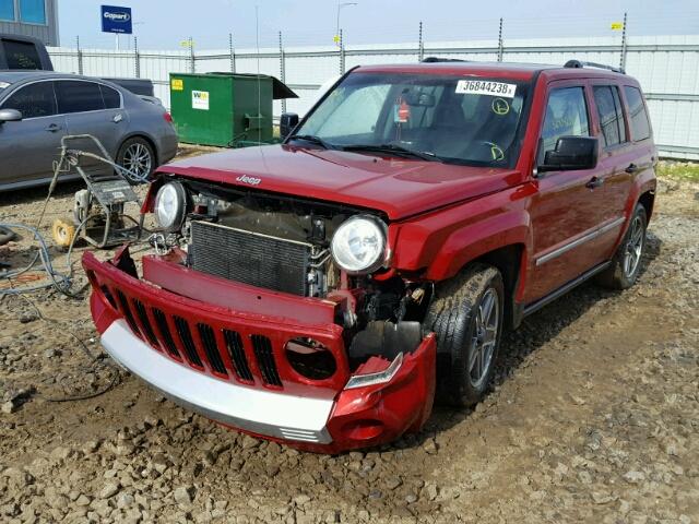 1J4FF48B29D190647 - 2009 JEEP PATRIOT LI RED photo 2