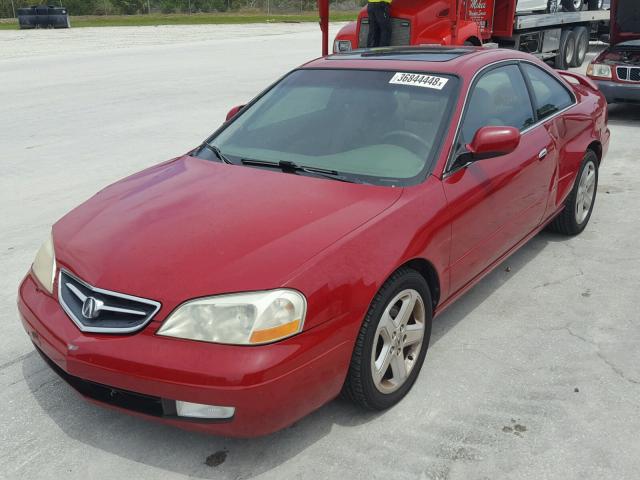 19UYA42691A029566 - 2001 ACURA 3.2CL TYPE RED photo 2