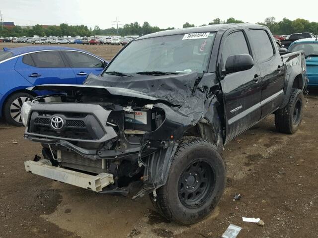 5TFLU4EN2DX071128 - 2013 TOYOTA TACOMA DOU BLACK photo 2